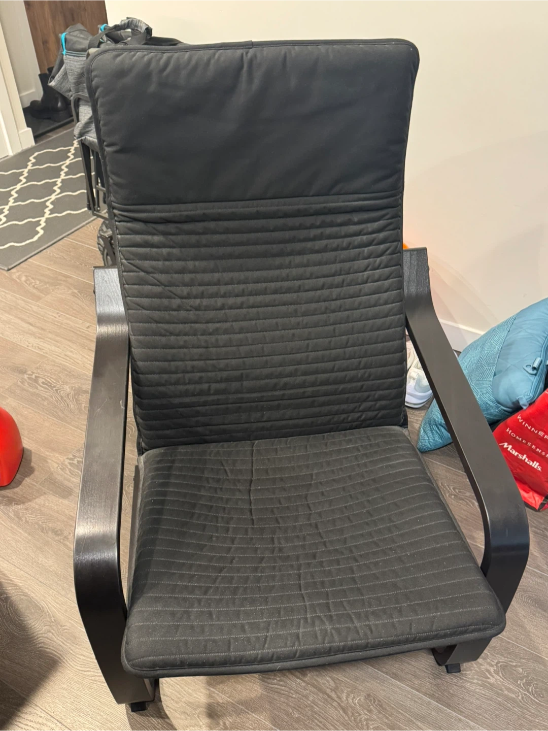 IKEA POÄNG Armchair - Black-brown