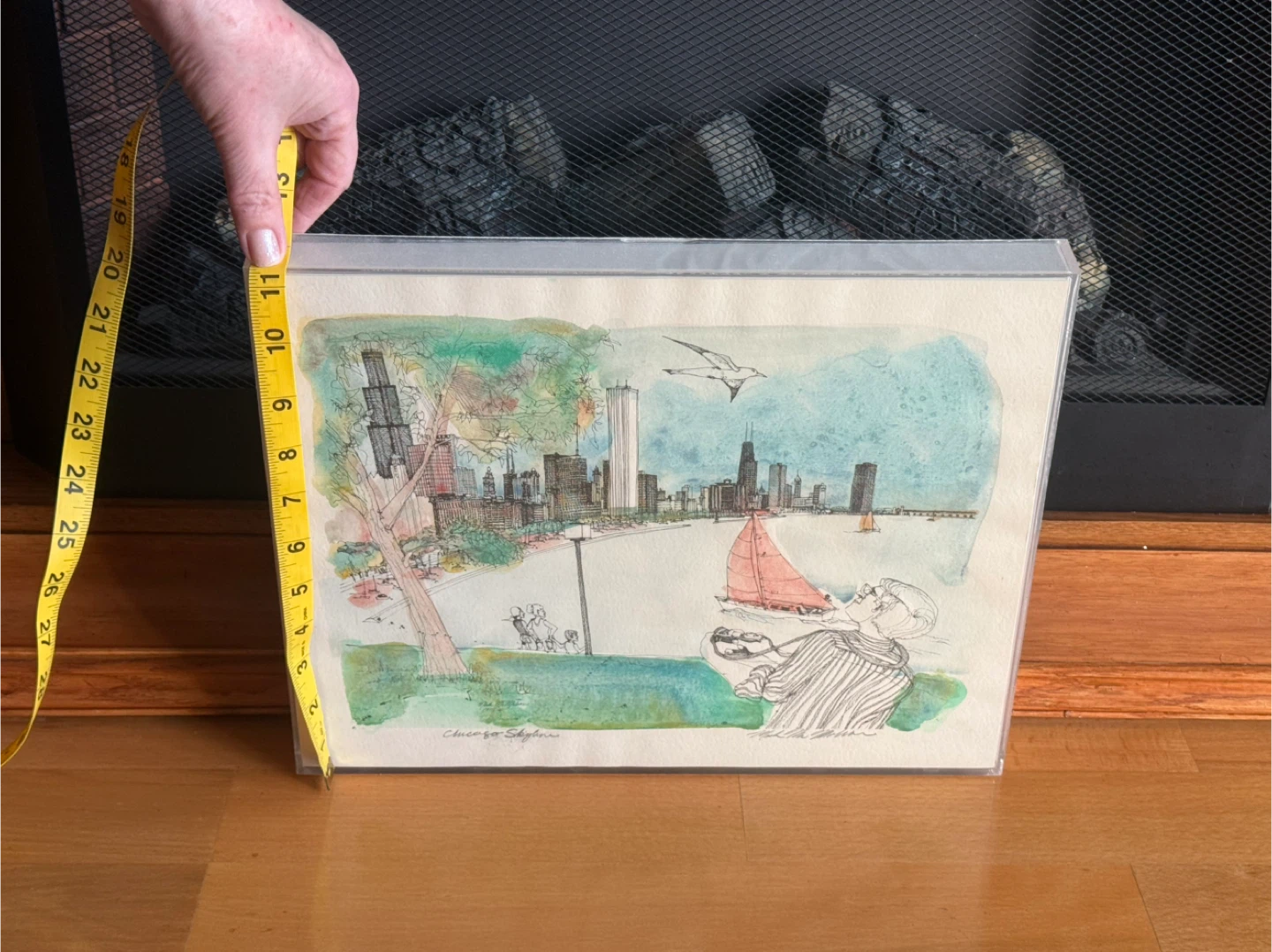 Chicago Skyline Print by Mark McMahon 1975 - photo 3