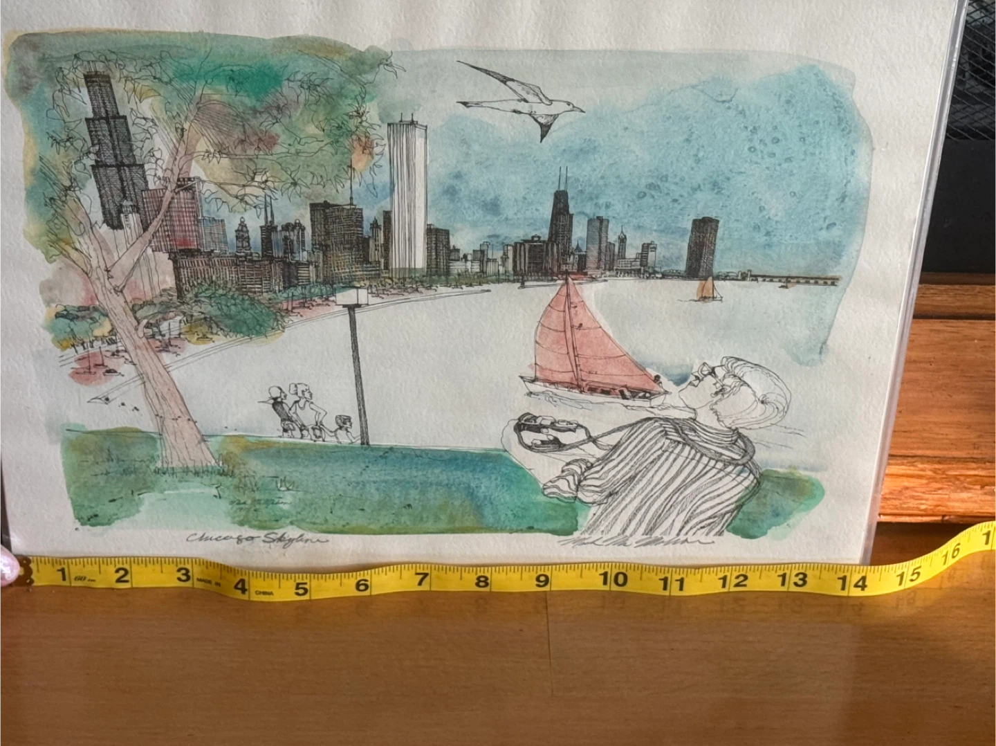 Chicago Skyline Print by Mark McMahon 1975 - photo 5