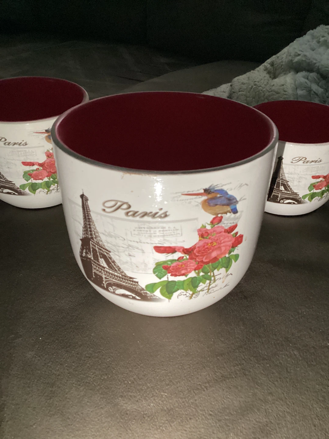 Decorative Pot Set with Paris Theme