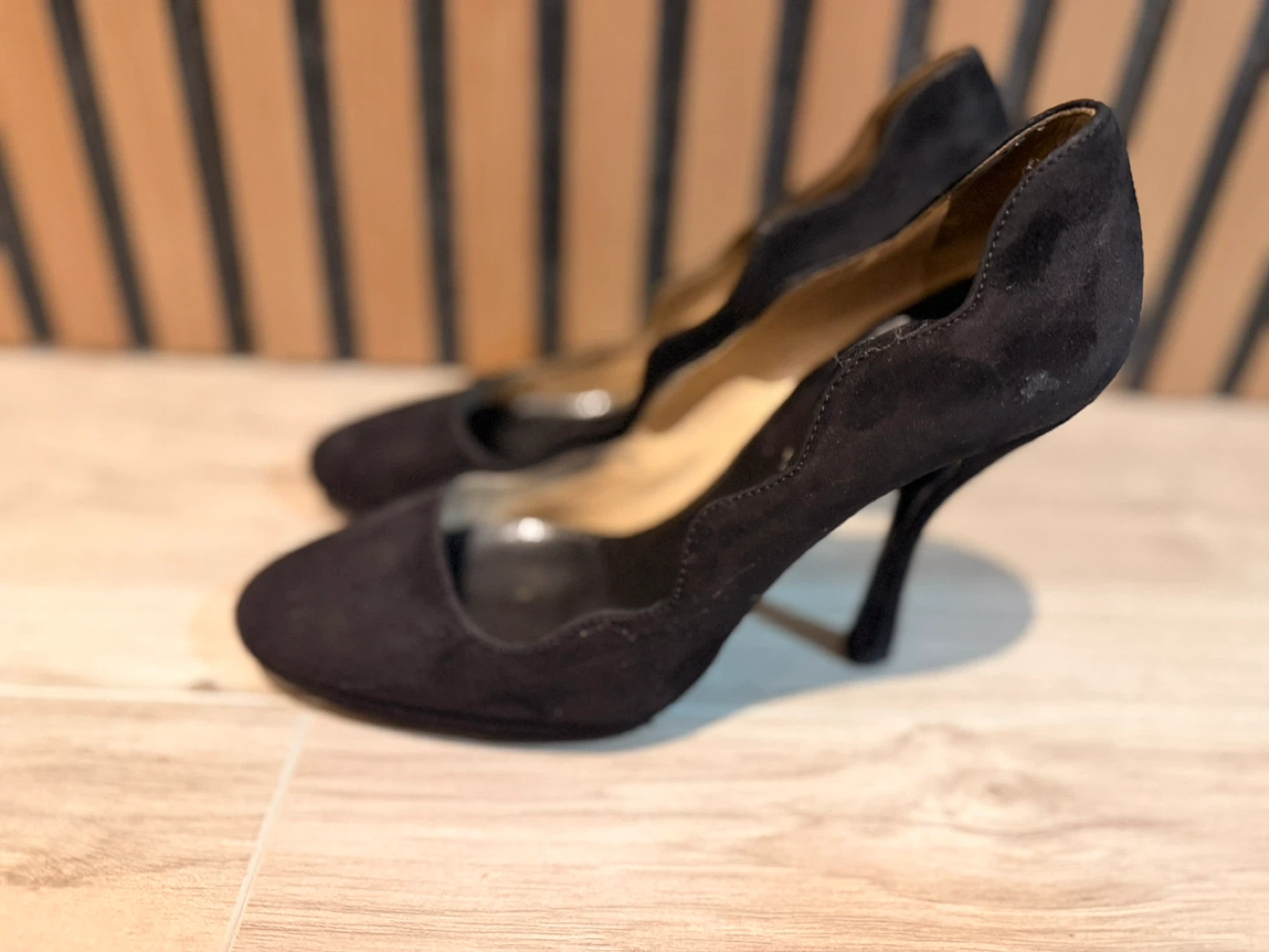 Prada Black Suede Pumps - Size 36 1/2 - photo 2