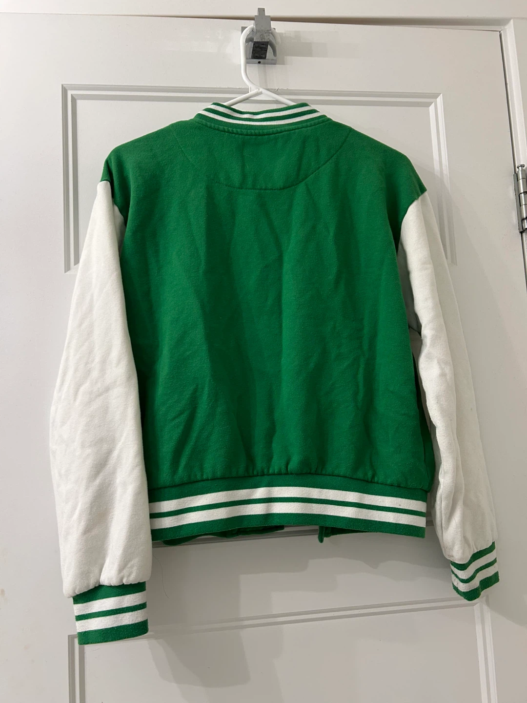 Varsity High Green & White Letterman Jacket - photo 2