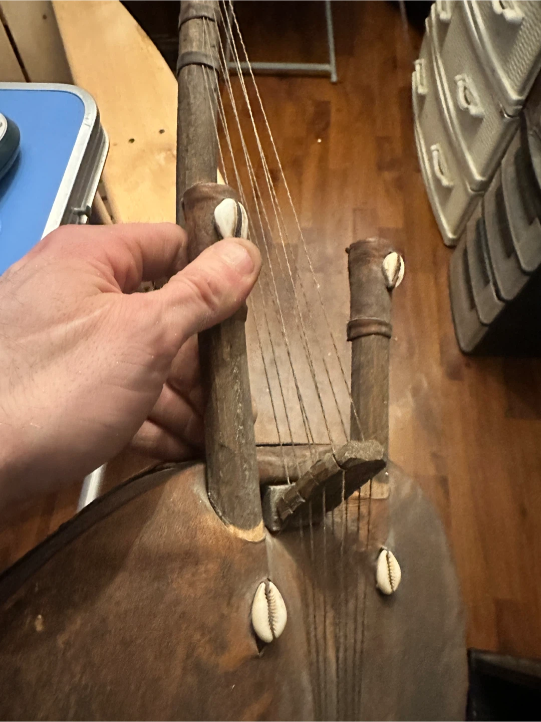 Vintage Wooden Kora African Harp Lute - photo 5