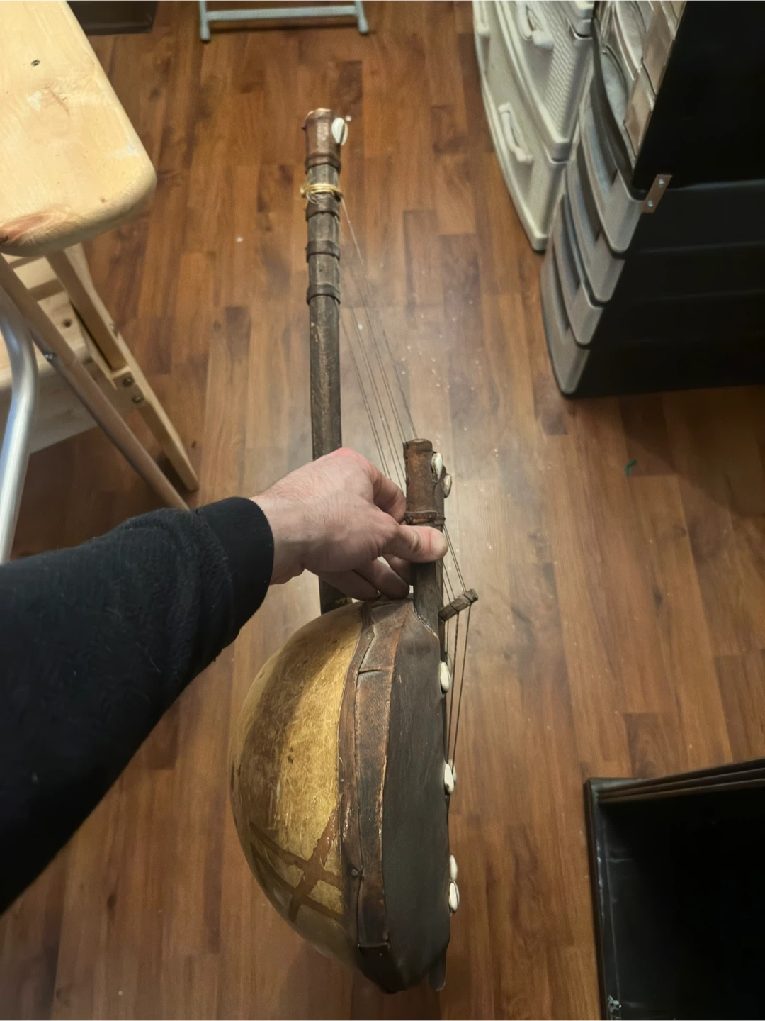 Vintage Wooden Kora African Harp Lute - photo 2