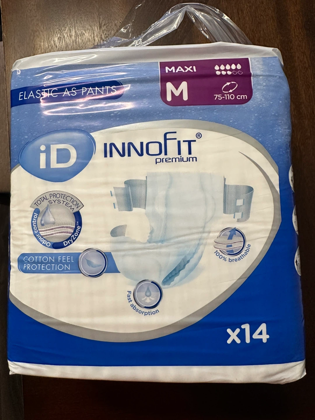 iD InnoFit Premium Maxi M Elastic As Pants - 14 Count