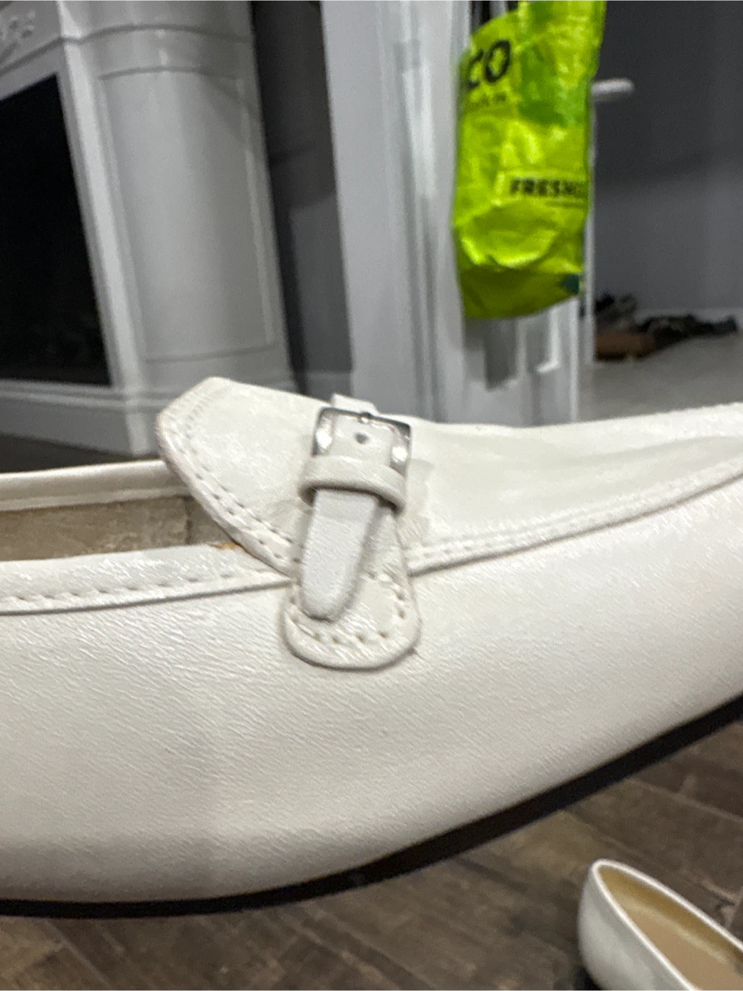 Enzo Angiolini Women's White Leather Loafers Size 10 - photo 4