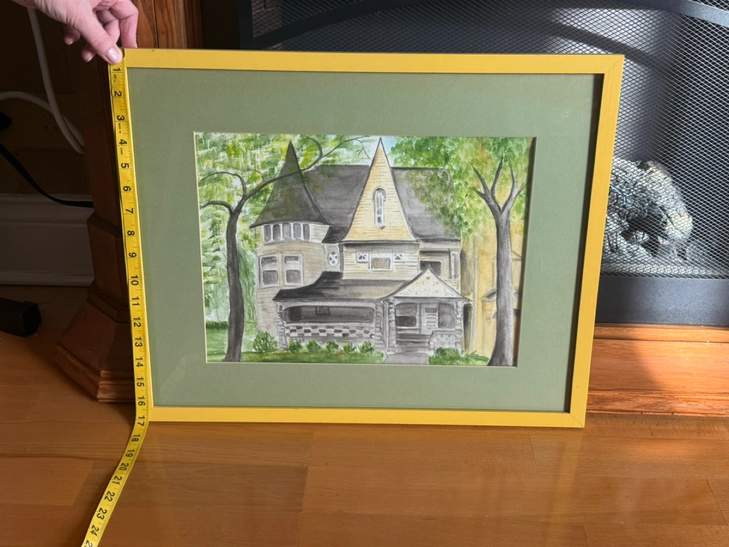 Framed Watercolor Painting of a House by E. Lipton - photo 2