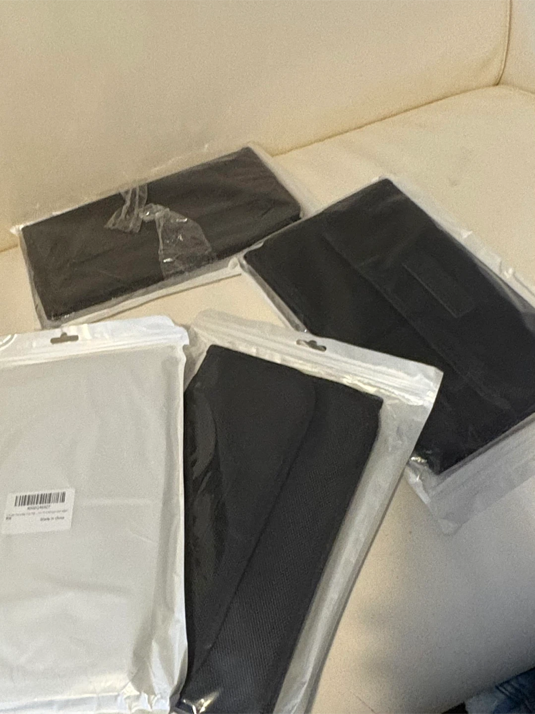 Set of 4 Black Tablet Sleeves/Cases