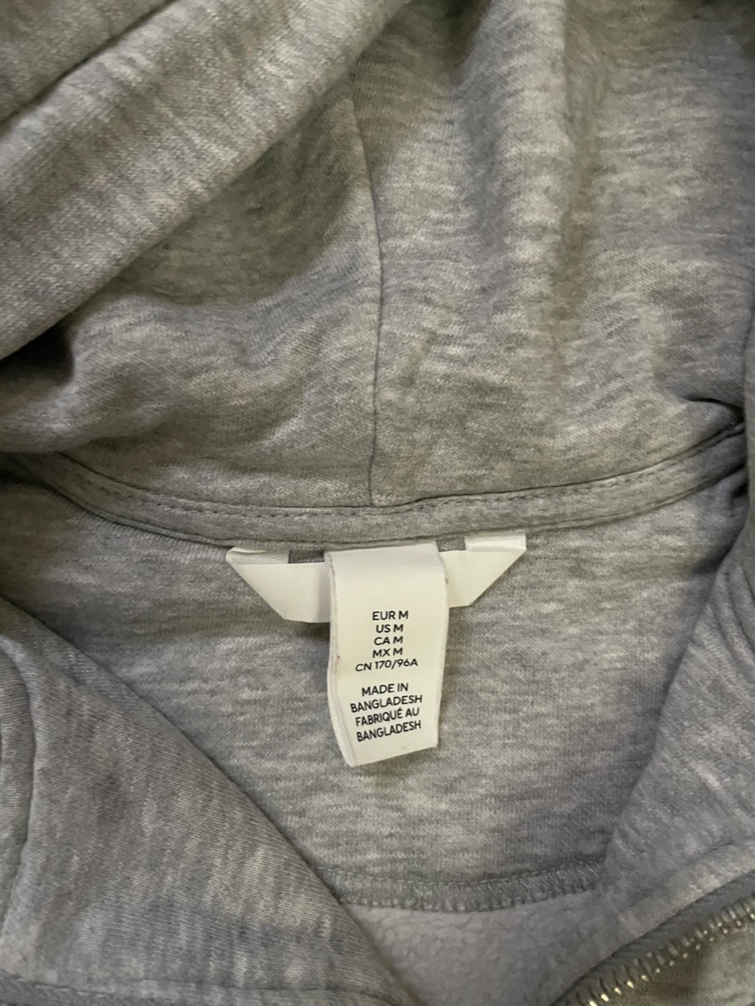 Grey H&M Zip-Up Hoodie - photo 2