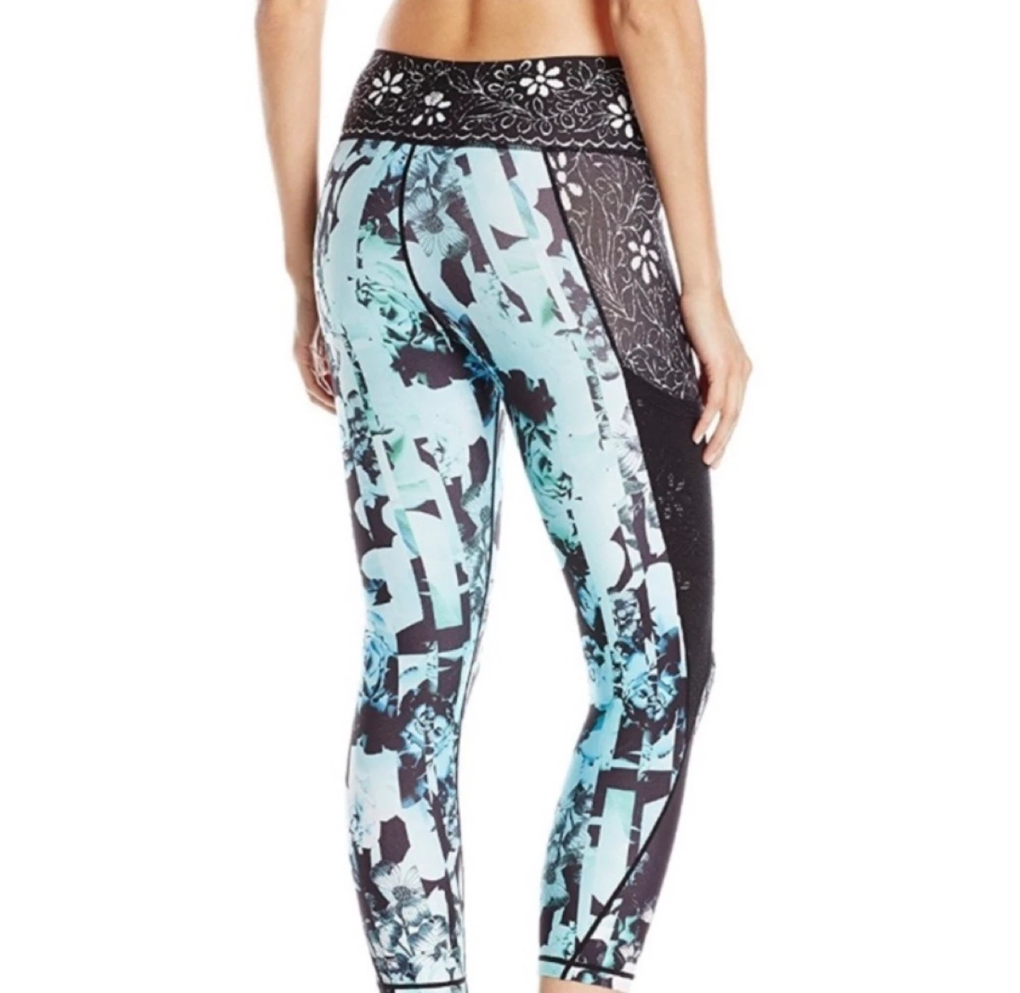 Nanette Lapore Black and Blue Abstract Capris - photo 5