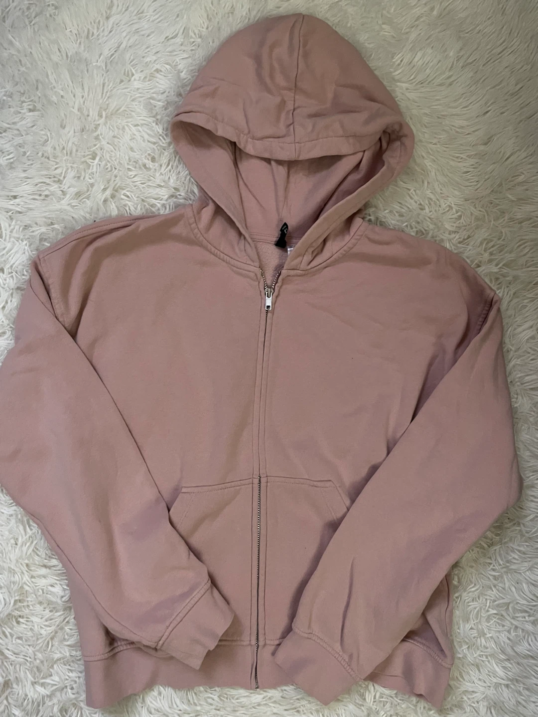 Divided by H&M Pink Full Zip Hoodie - Size Medium