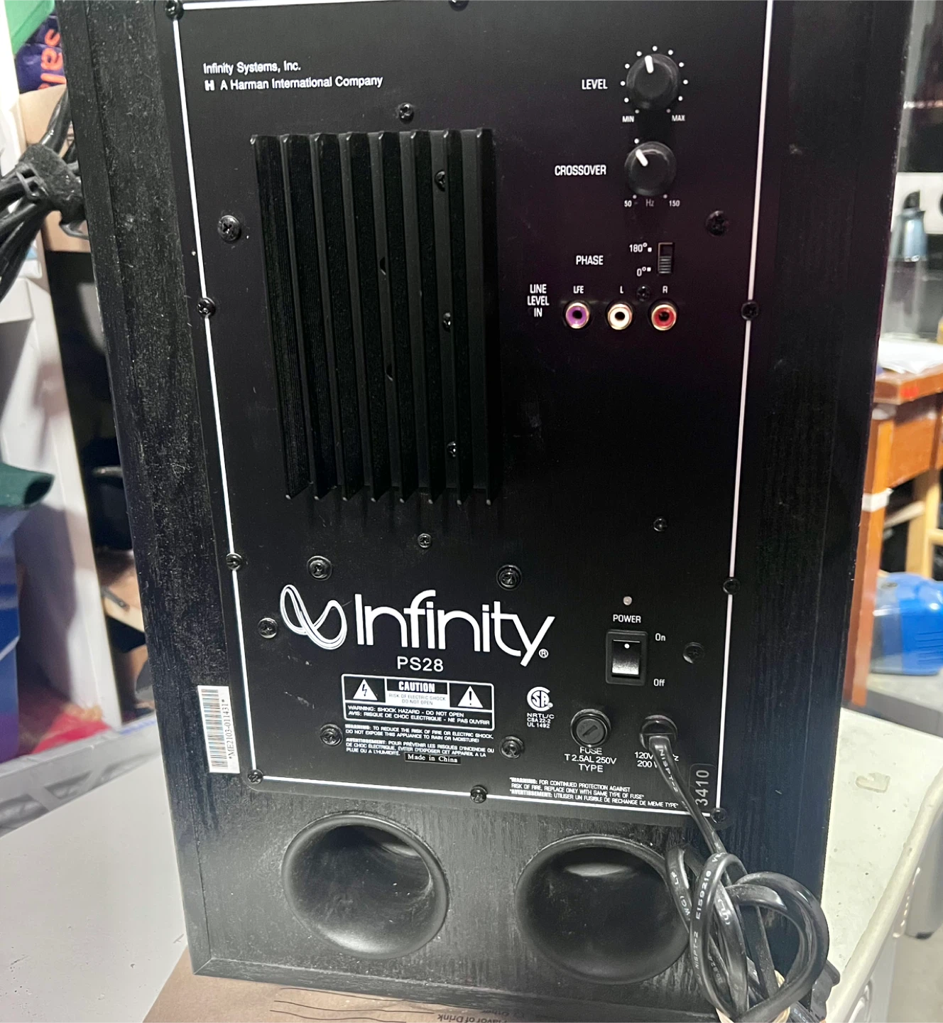 INFINITY PS28 Powered Subwoofer - photo 5