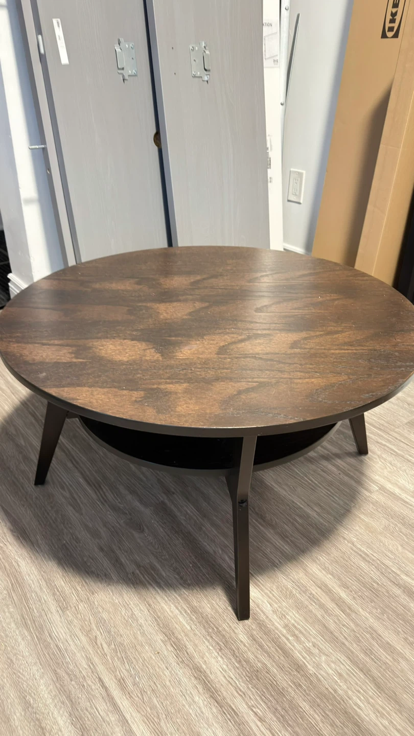 Round Wood Coffee Table