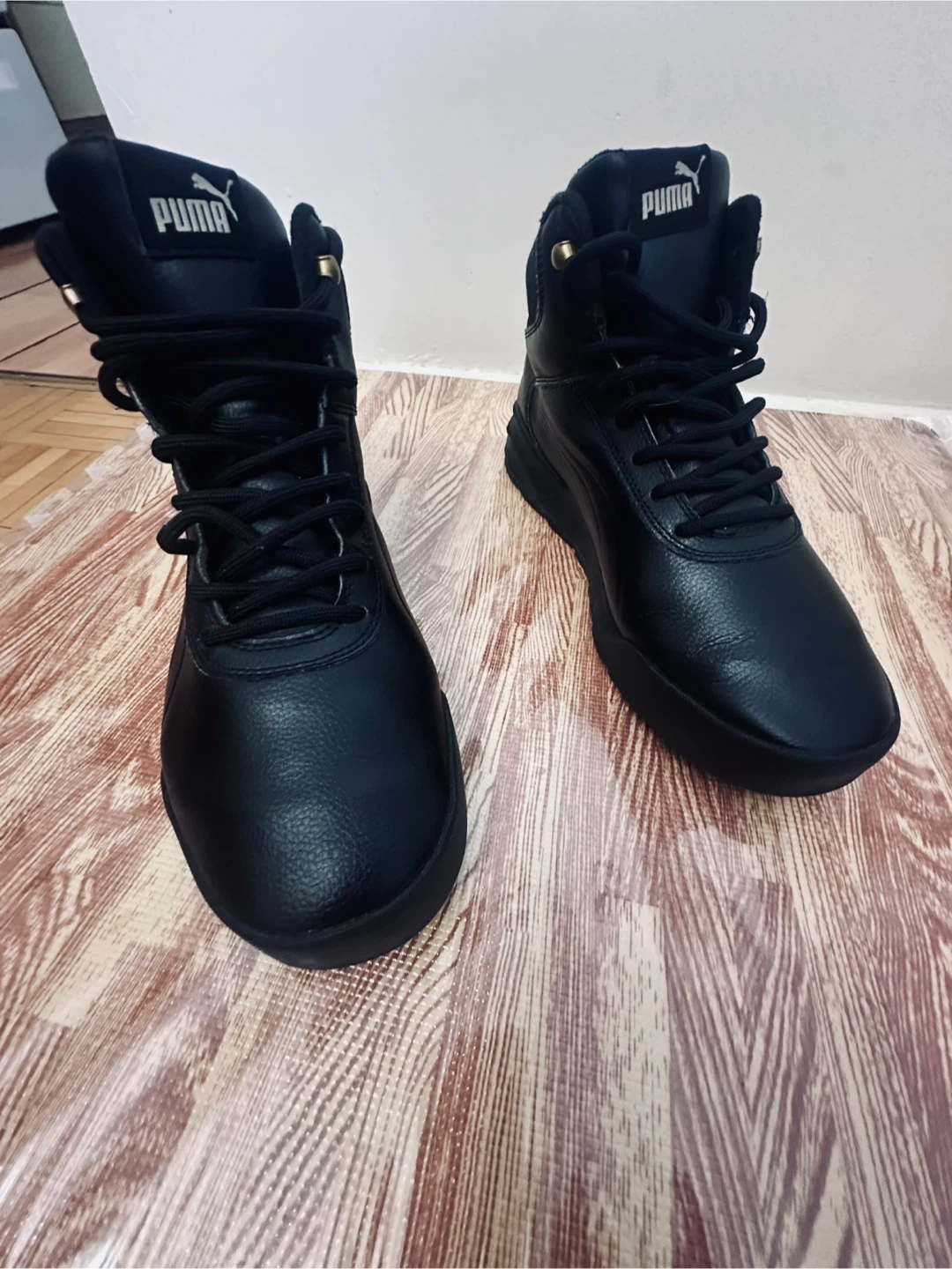 Puma Black High-Top Sneakers - Size 10 - photo 4