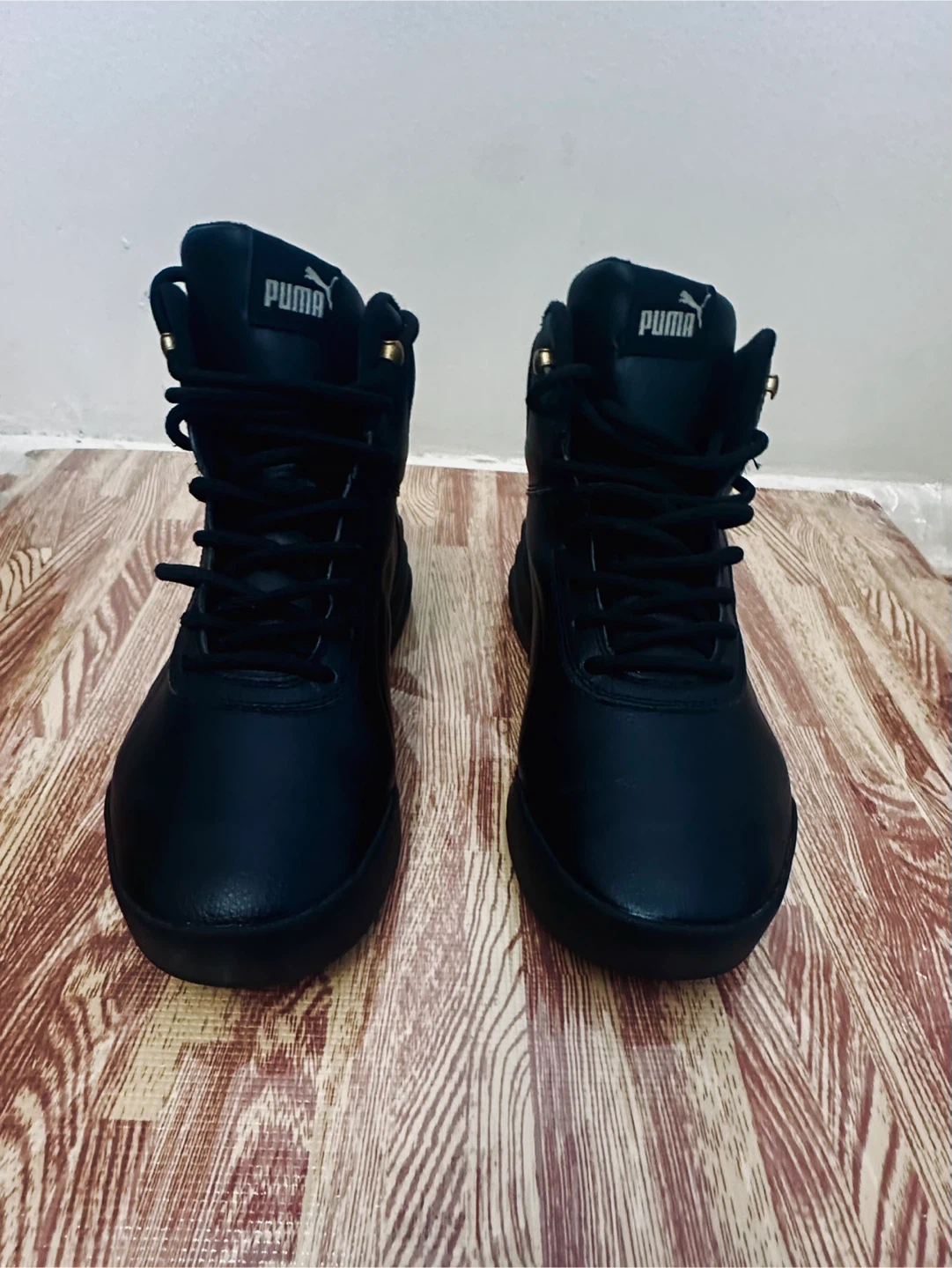 Puma Black High-Top Sneakers - Size 10 - photo 3