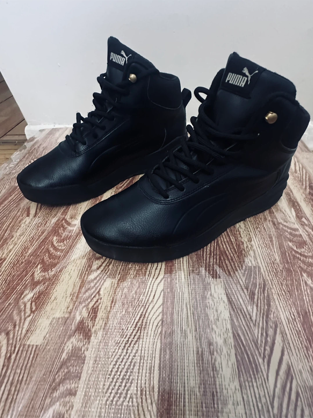 Puma Black High-Top Sneakers - Size 10 - photo 2