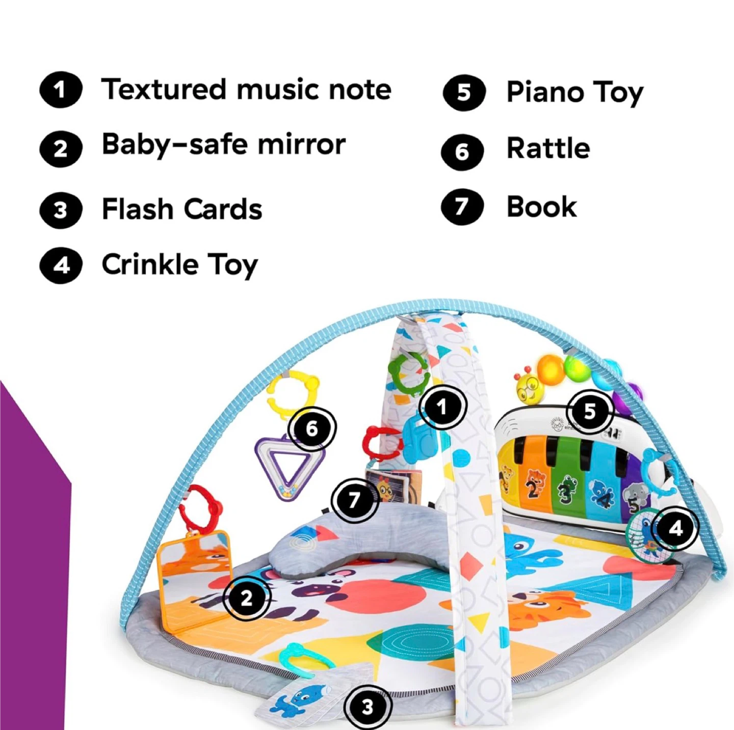 Baby Einstein 4-in-1 Kickin' Tunes Music Activity Mat - photo 3