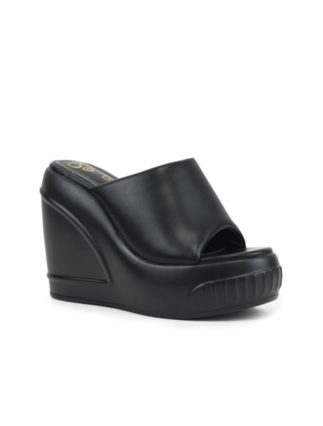 Black Wedge Mules - photo 2
