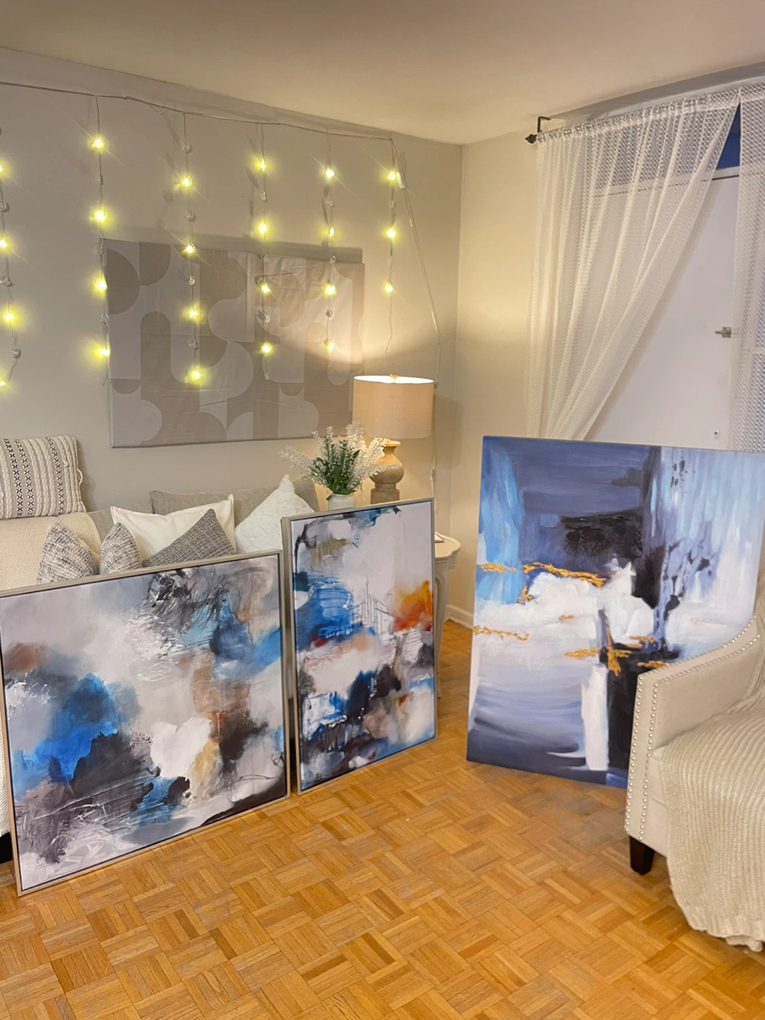 Abstract Canvas Wall Art Set (3 pieces)