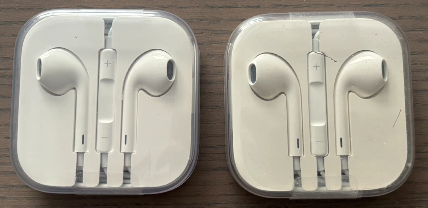 Brand New. 2 qty. Apple EarPods with Remote and Mic