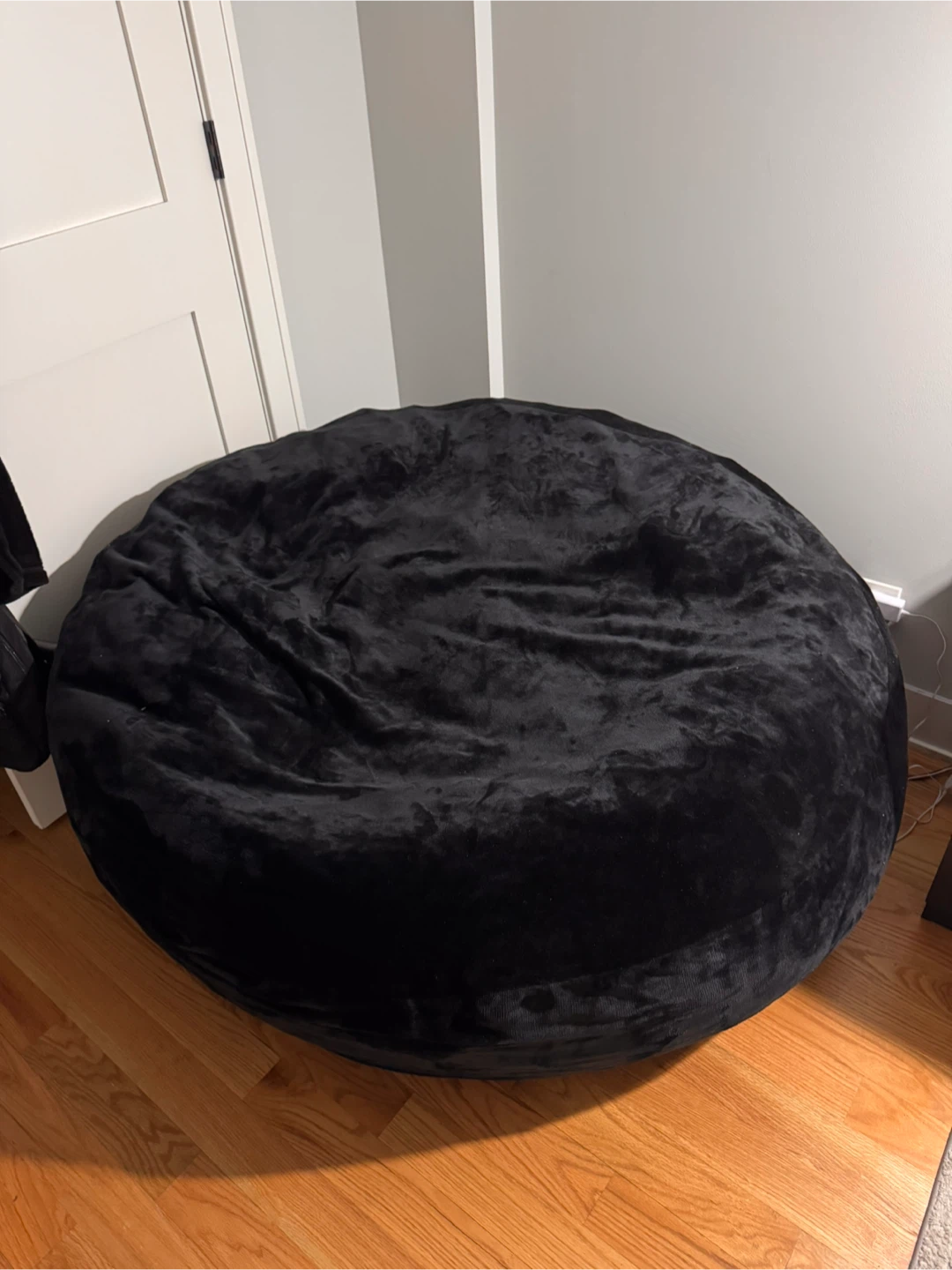 Large Black Bean Bag Chair - photo 2