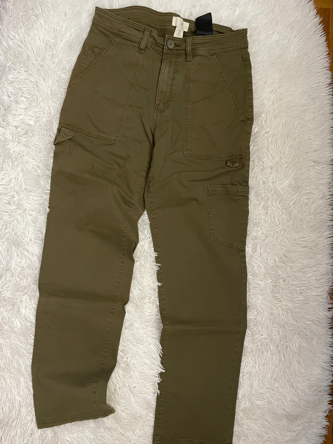H&M Cargo Pants - Olive Green