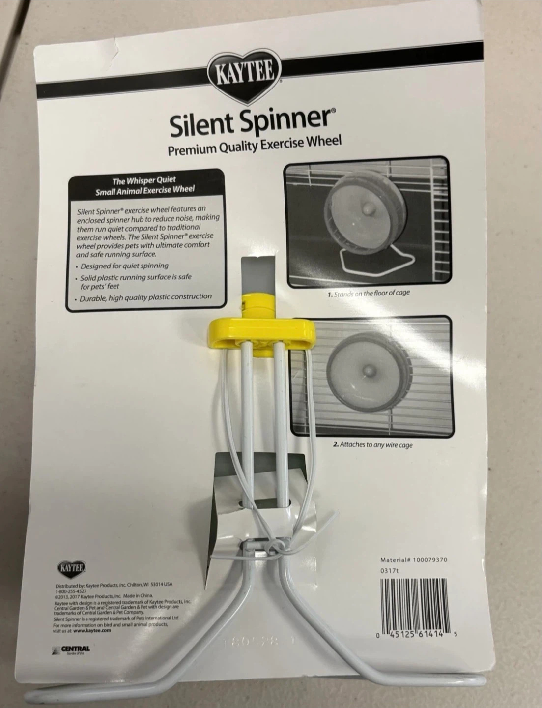 Kaytee Silent Spinner Regular 6.5" Hamster Wheel - photo 3