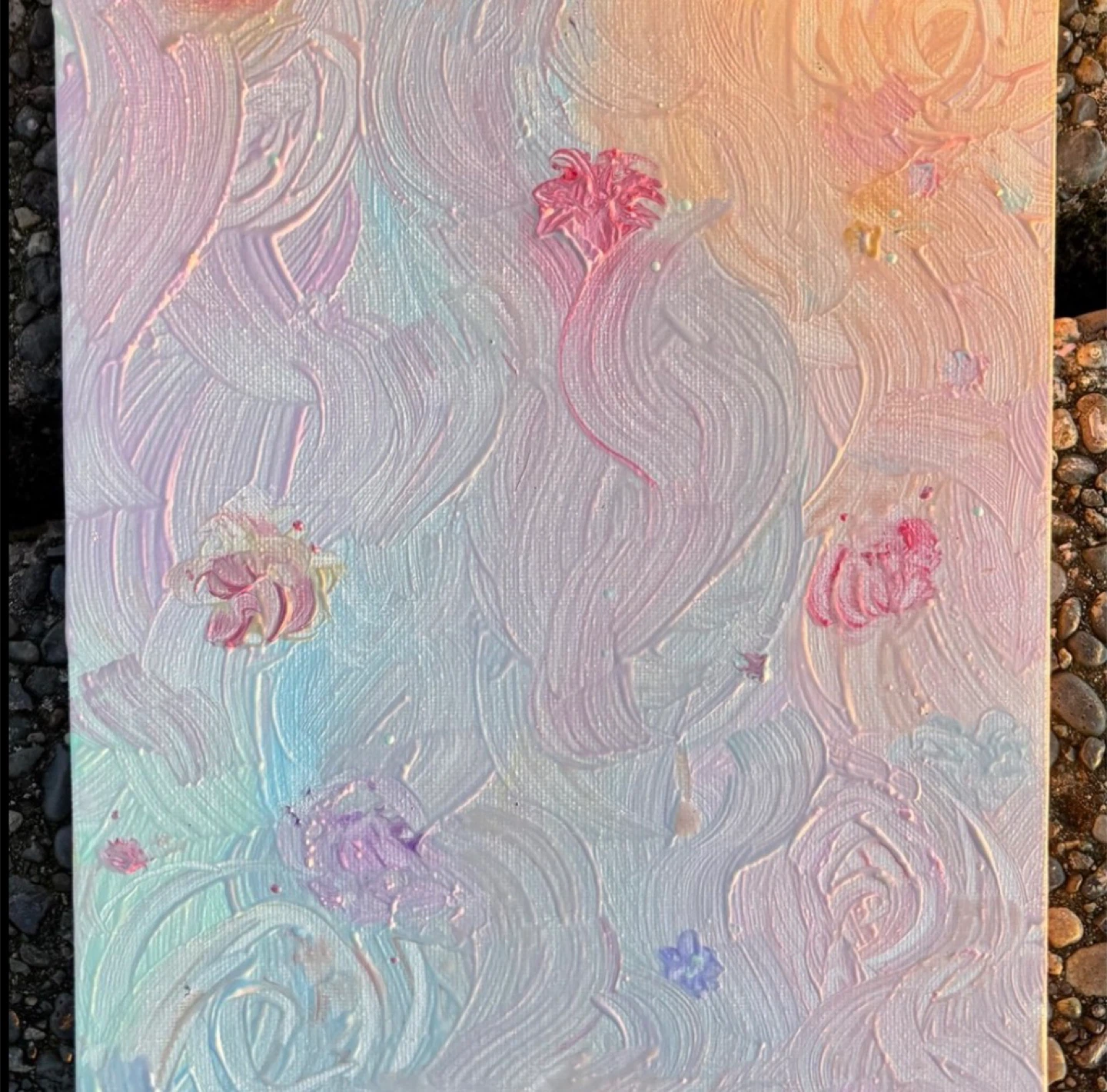 “The Flower Garden’s Echoes” Original art by Bia M.
