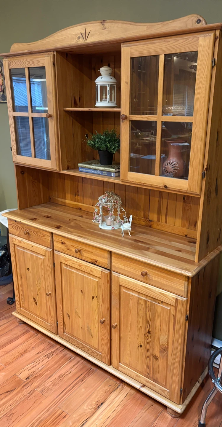 Rustic Country-Style Solid Wood Hutch - photo 5