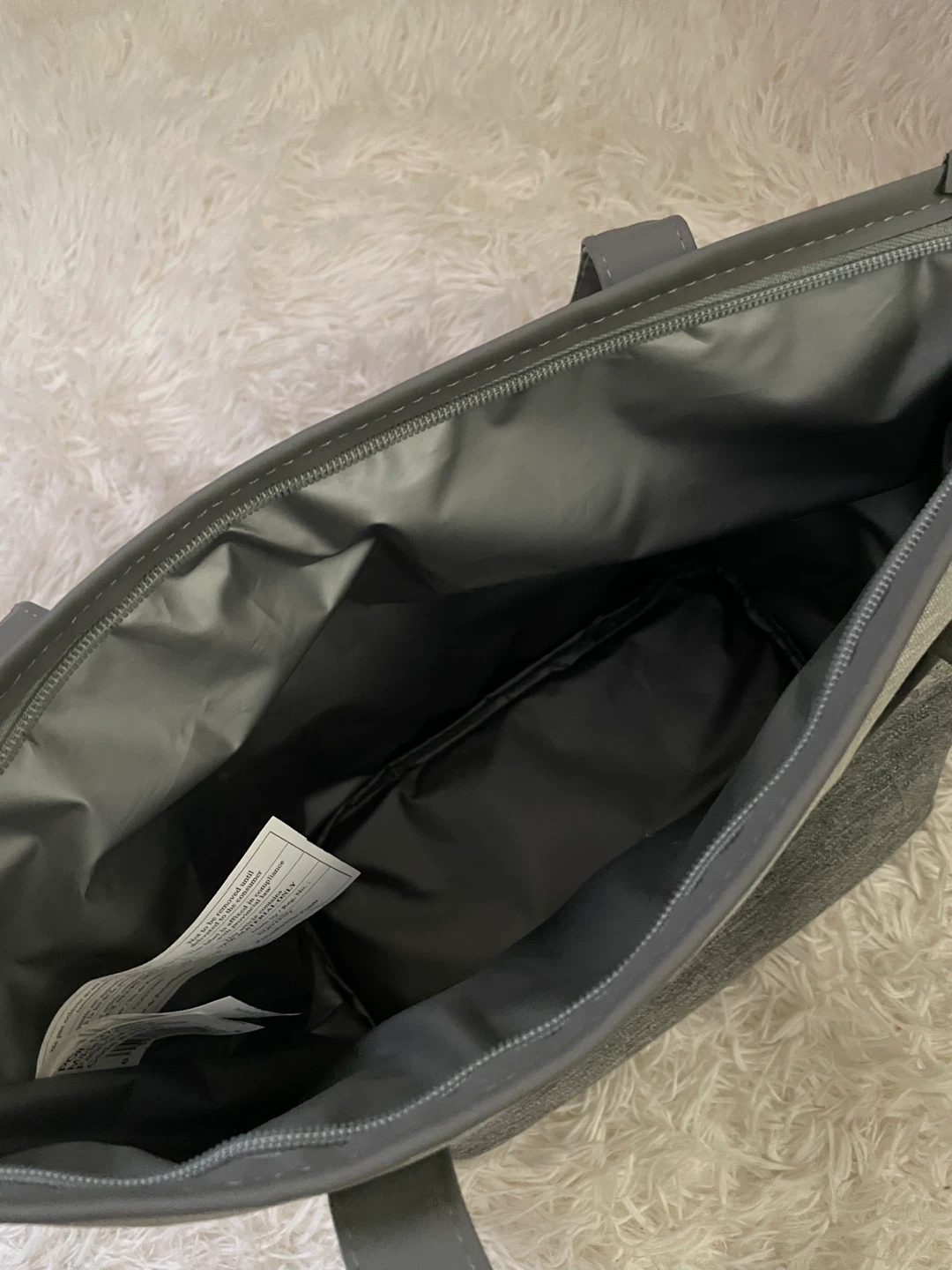 Grey Insulated Lunch Tote Bag - photo 2