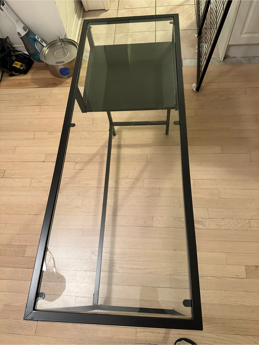 IKEA Glass Top Console Table - photo 2