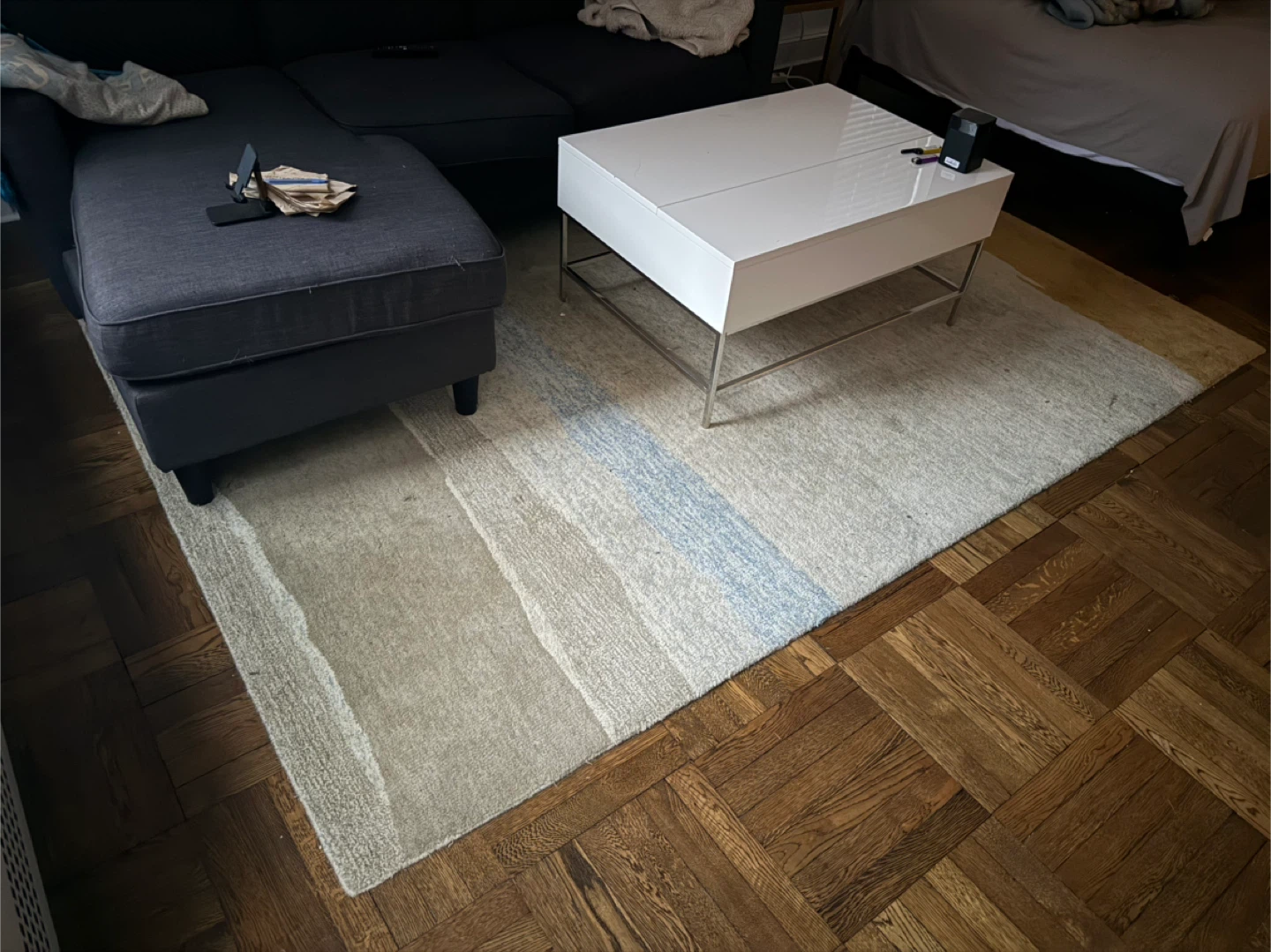 Area Rug with Abstract Pattern