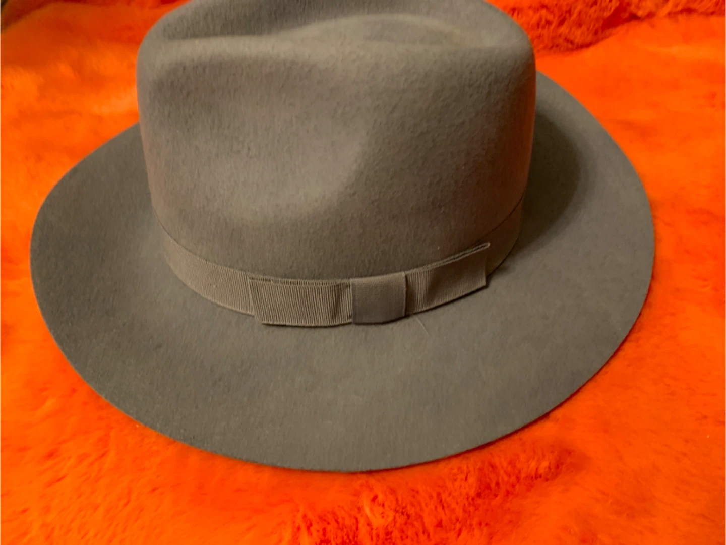 Brixton Grey Fedora Hat XS