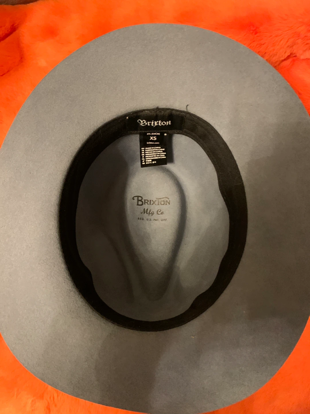 Brixton Grey Fedora Hat XS - photo 2