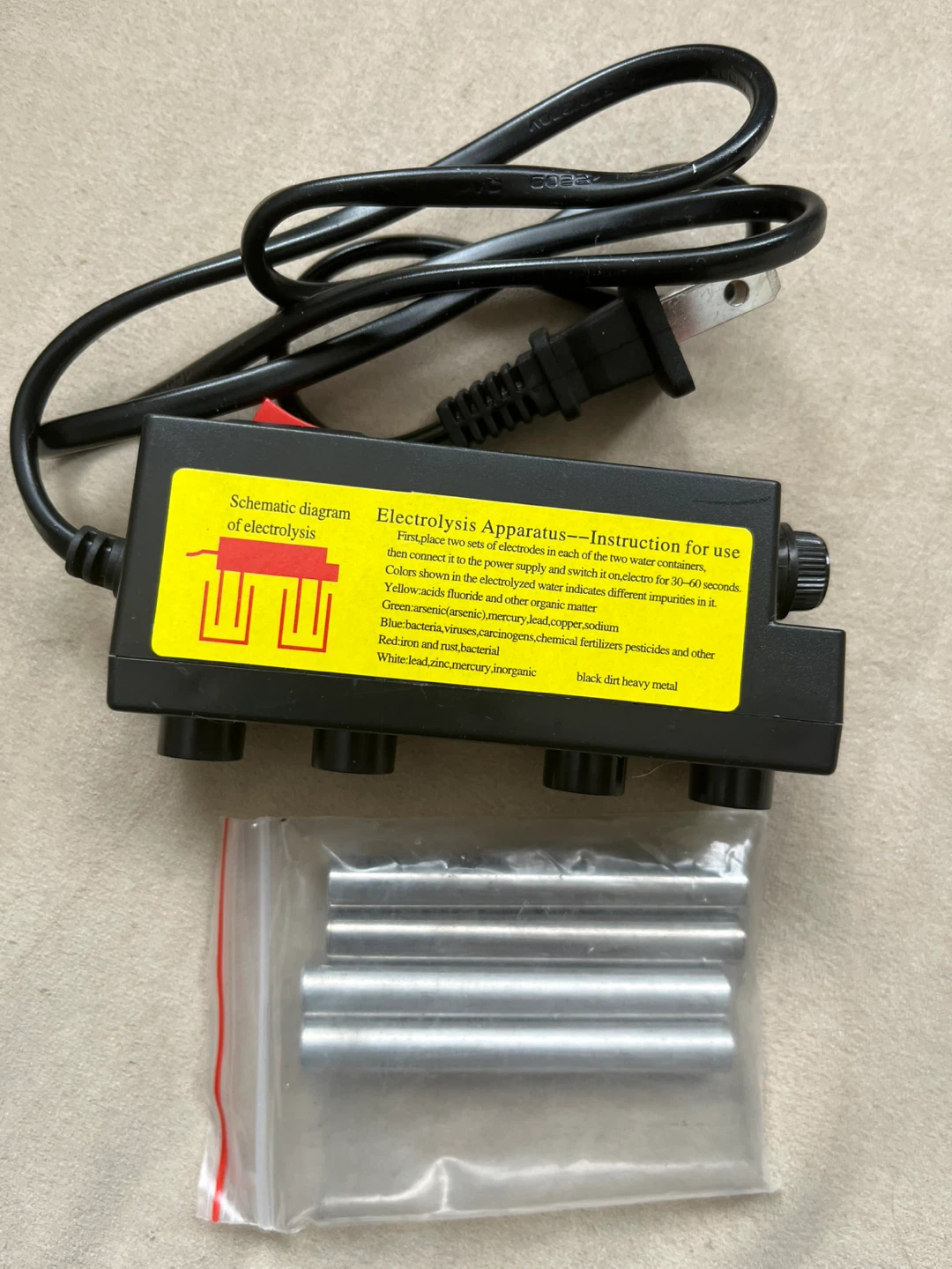 Water Electrolyzer with Electrodes - photo 2