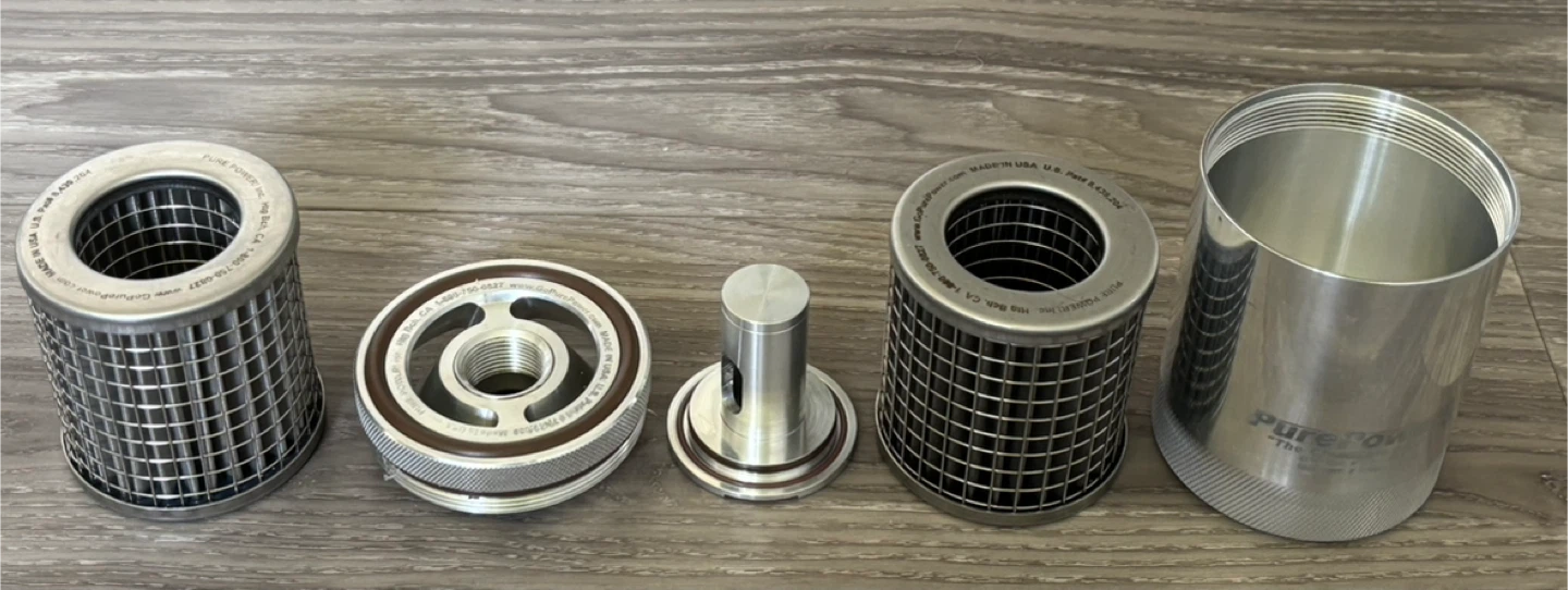 PurePower! Cleanable Oil Filter. Reusable.