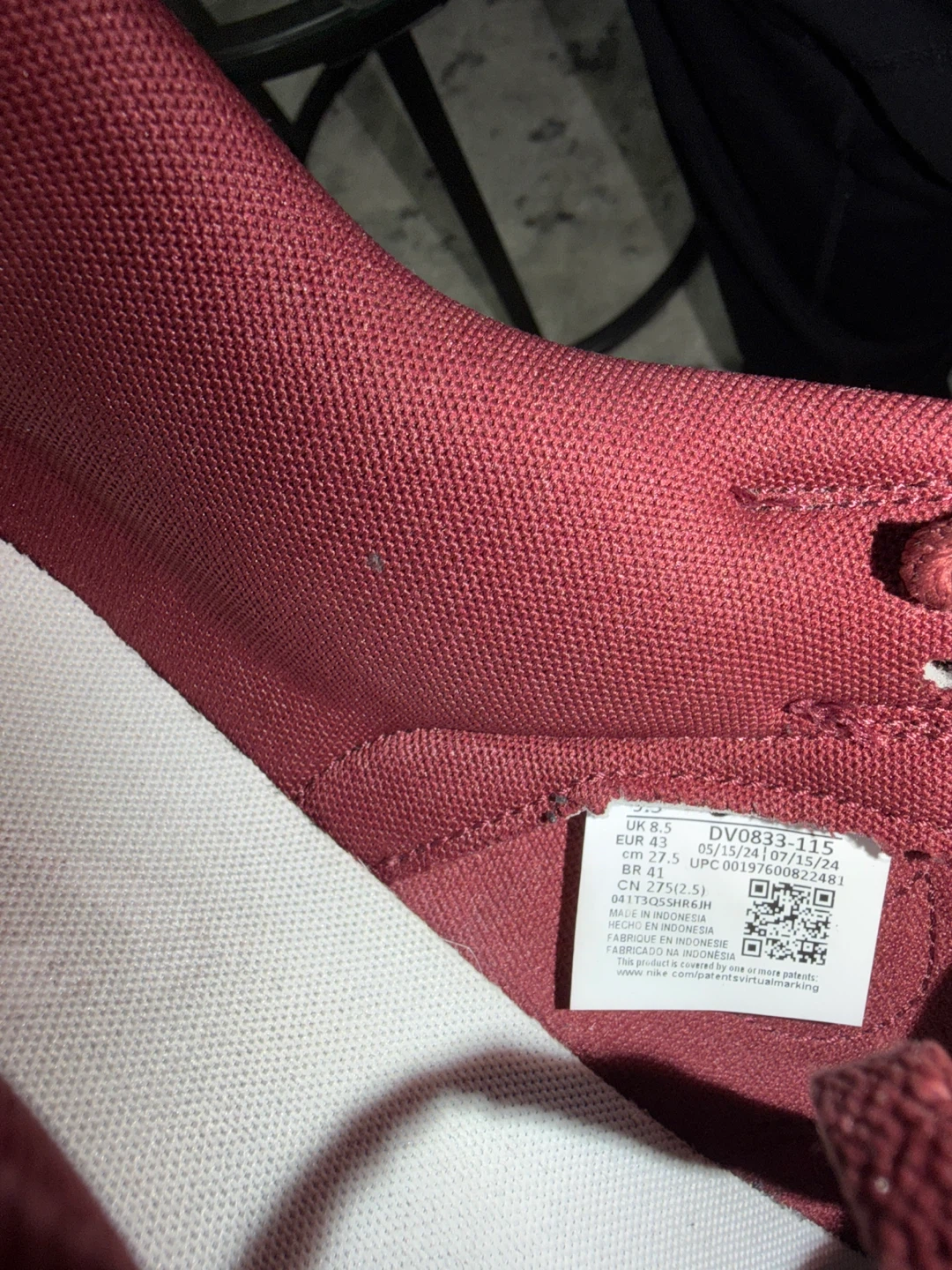 Nike Dunk Low Retro red and white - photo 4