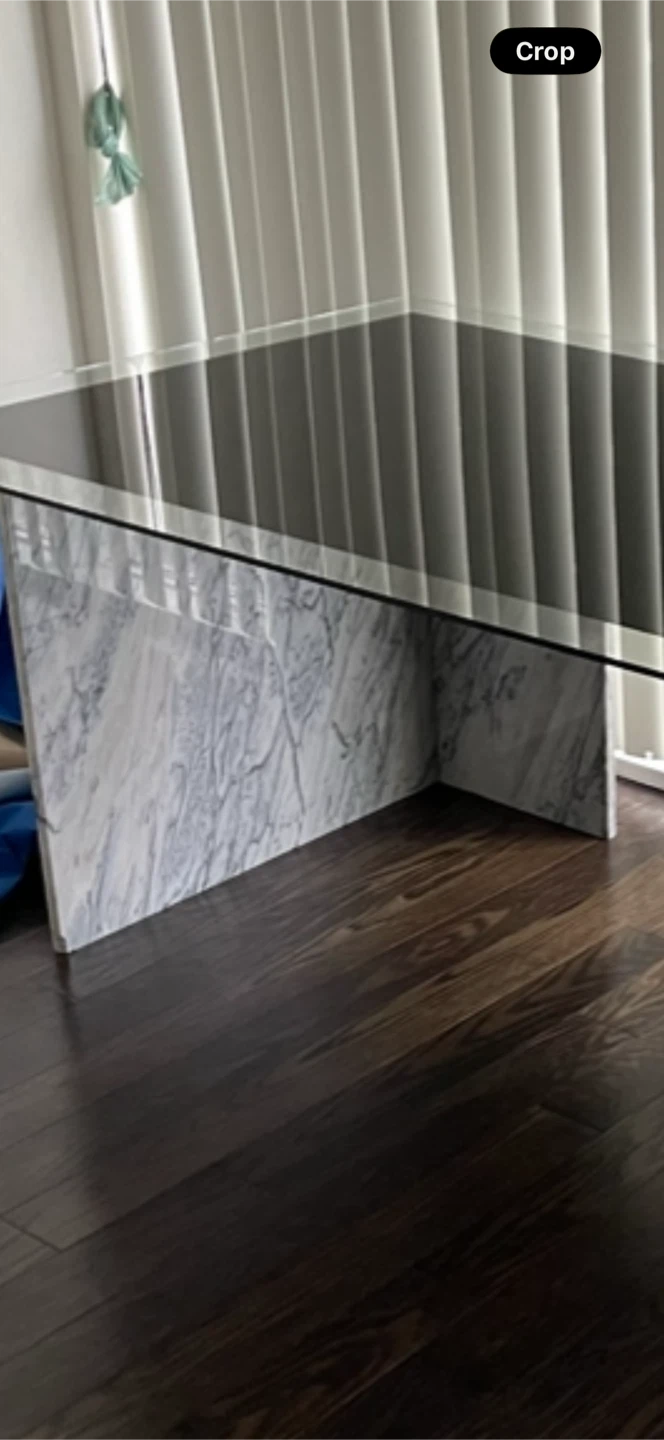 Rare Arabescato Vagli Marble Waterfall Desk - photo 2
