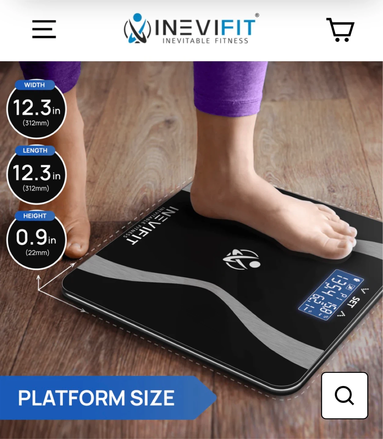 INEVIFIT Digital Body Fat Scale - photo 2