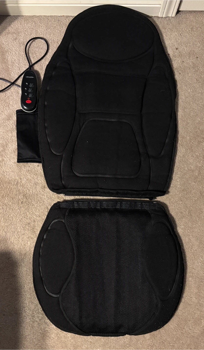 Heated Massage Seat Cushion with Remote by Auto Accessories Co