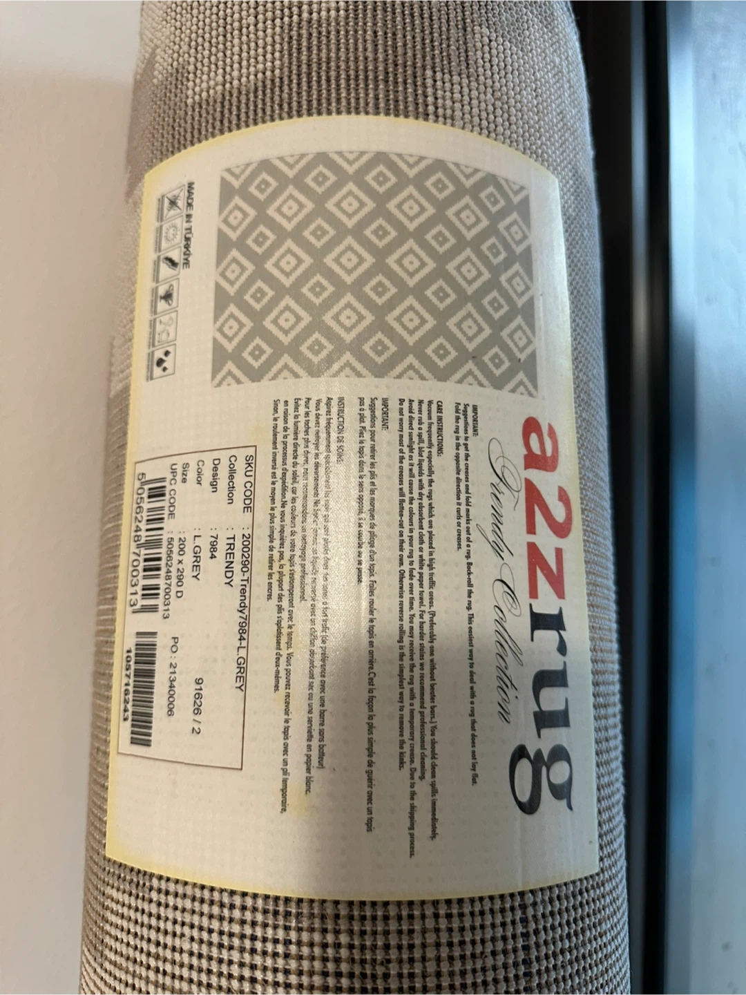A2Z Rug Trendy Collection Area Rug Grey - photo 2