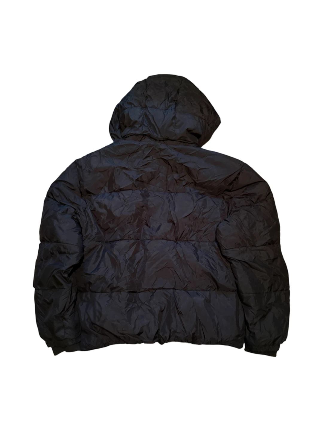 Black Puffer Jacket with Hood - photo 2