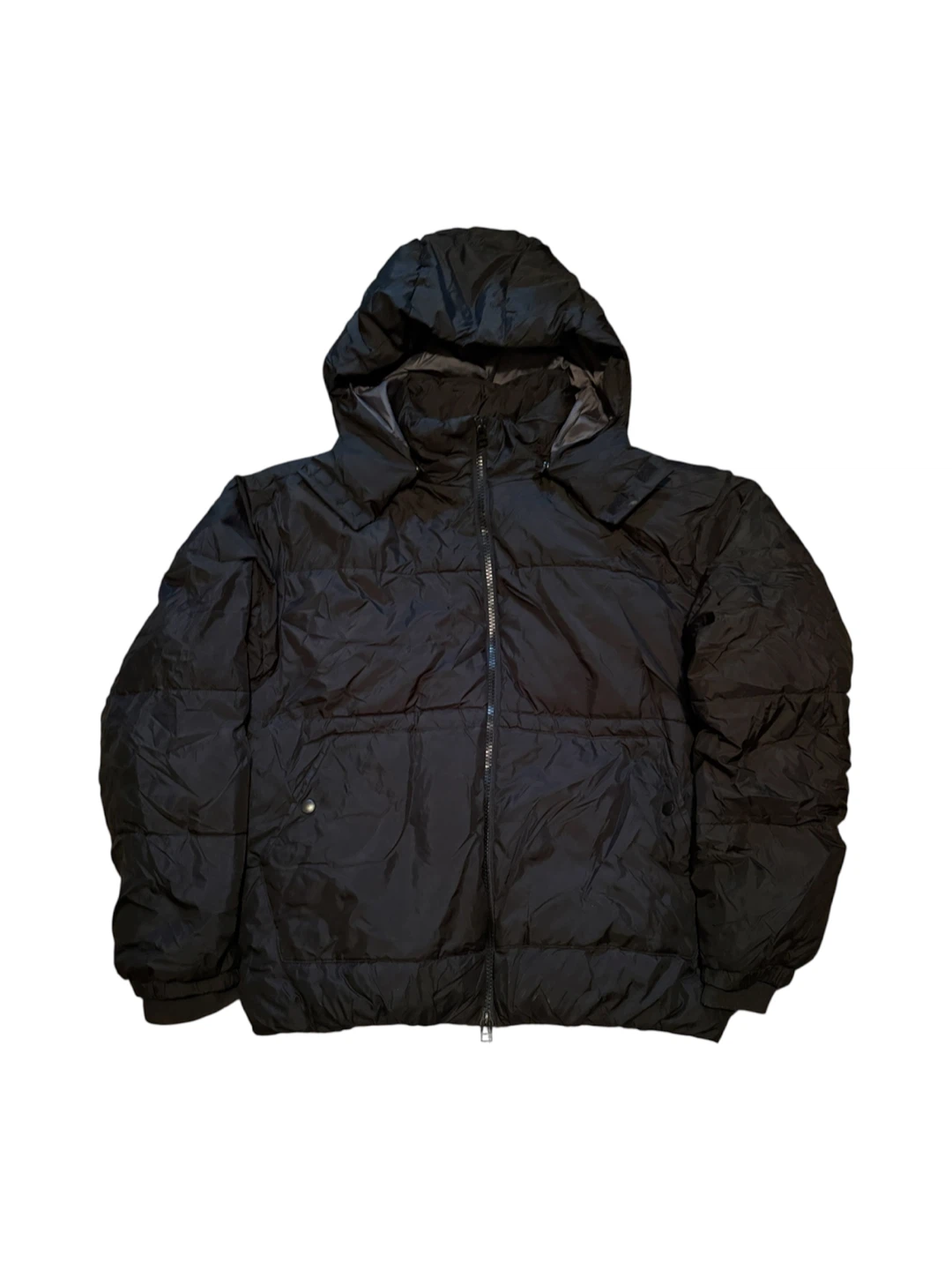 Black Puffer Jacket with Hood