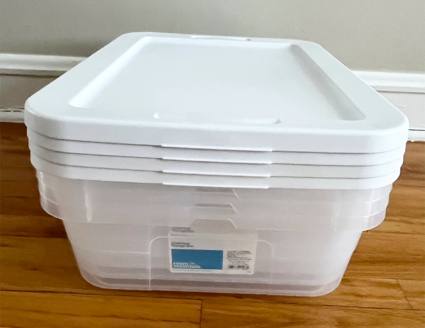 Room Essentials Underbed Storage Box 28 qt White - photo 2