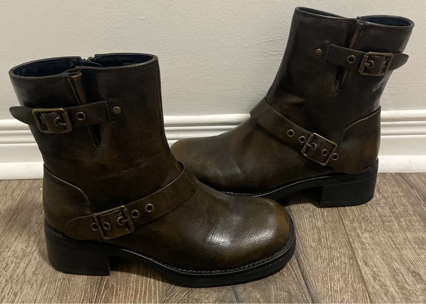 🥕Vegan Brown Leather Boots🥕 - photo 2