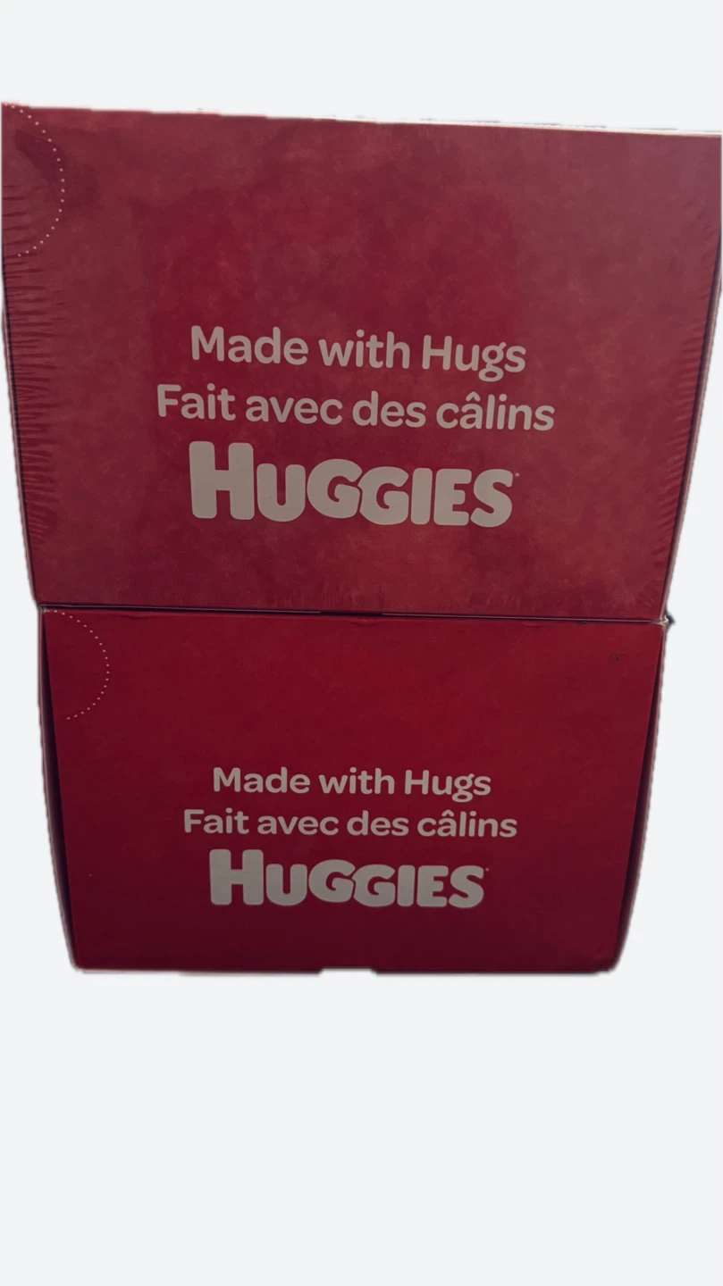 2 boxes - Huggies Little Snugglers Diapers and Care Wipes