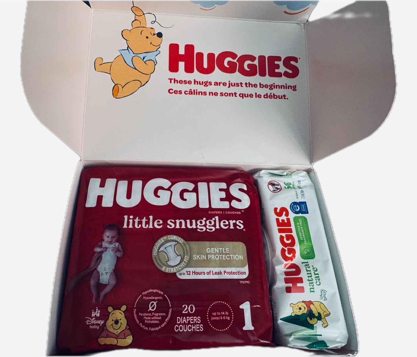 2 boxes - Huggies Little Snugglers Diapers and Care Wipes - photo 2