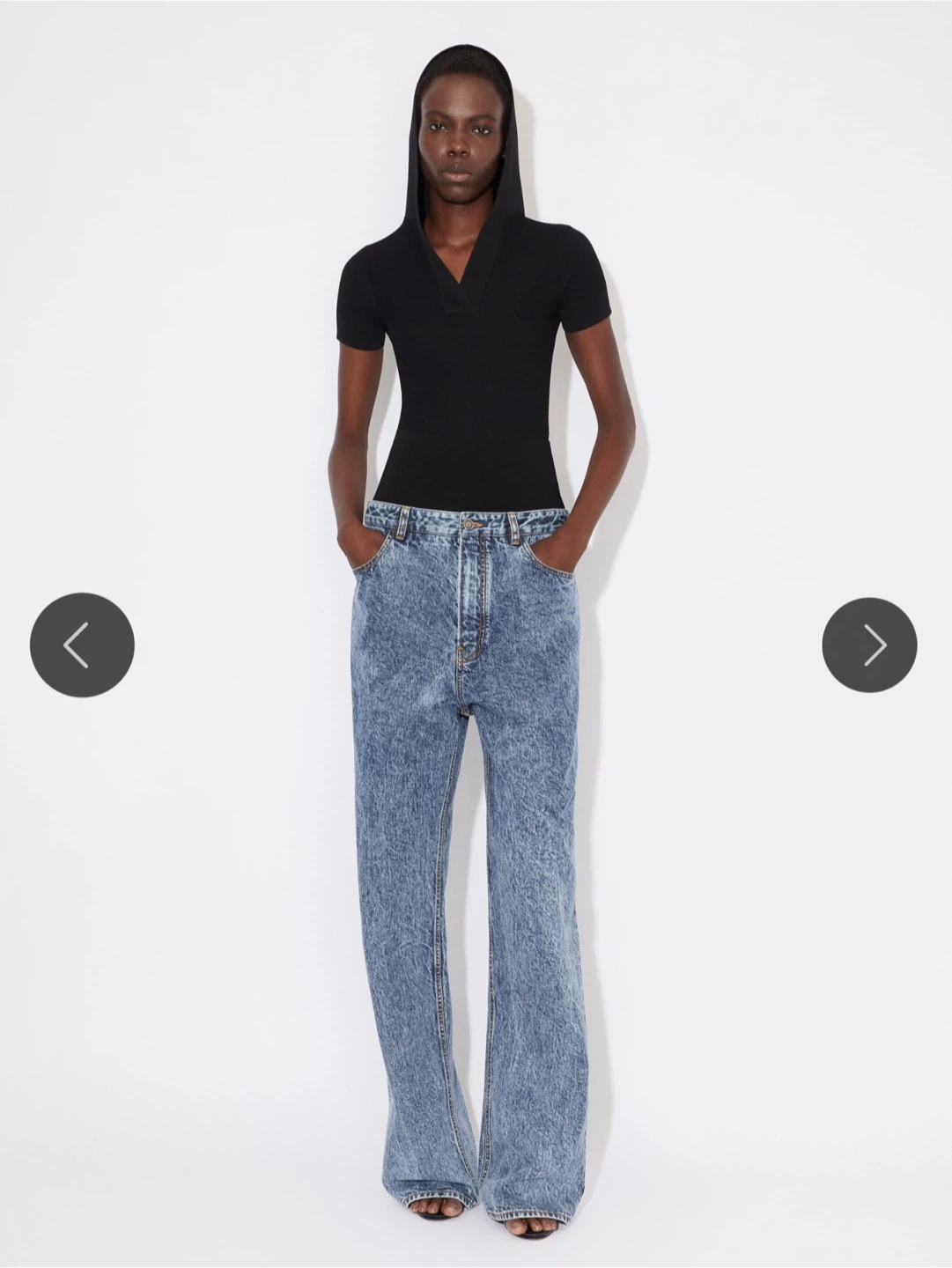 ALAIA PARIS Women's Blue Denim Jeans Size 34