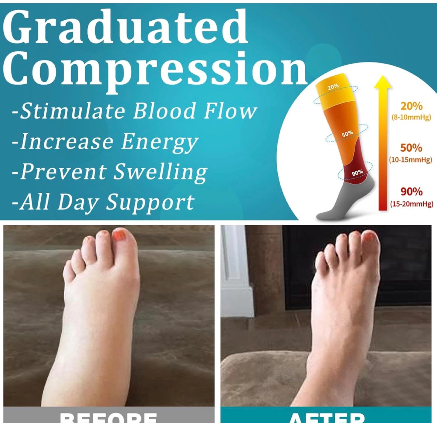 Graduated Compression Socks for Nurses & Healthcare - photo 3