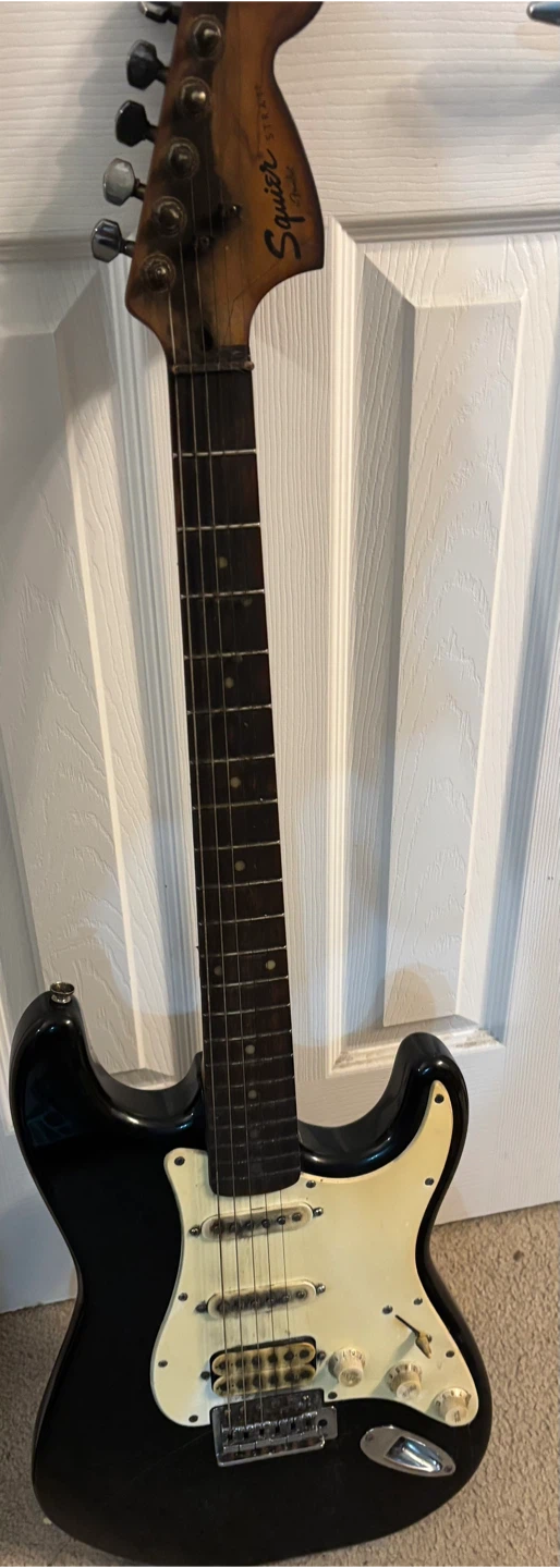 Squier Stratocaster Electric Guitar - Black